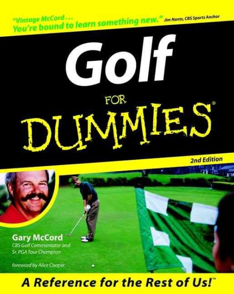 Golf For Dummies (For Dummies (Computer/Tech)) cover