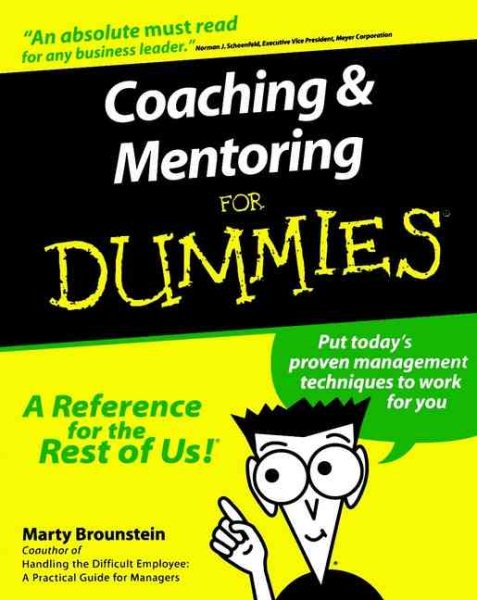Coaching and Mentoring For Dummies cover