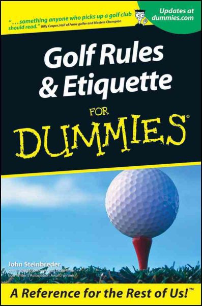 Golf Rules & Etiquette For Dummies cover