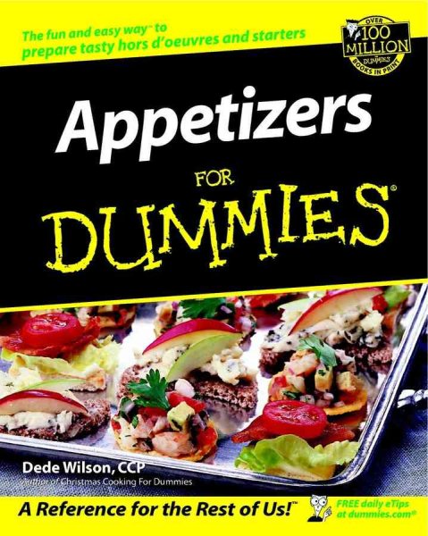 Appetizers For Dummies cover