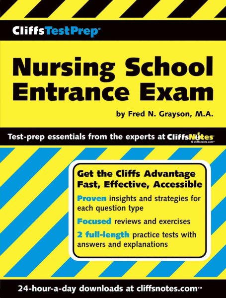 CliffsTestPrep Nursing School Entrance Exam cover