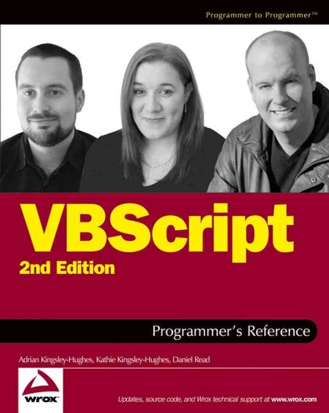 VBScript Programmer's Reference (Programmer to Programmer) cover