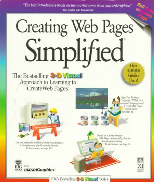 Creating Web Pages Simplified (3-D Visual Series) cover