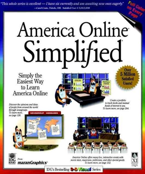 America Online? Simplified? (Idg's 3-D Visual Series) cover