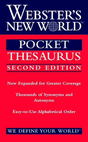 Webster's New World Pocket Thesaurus, Second Edition cover