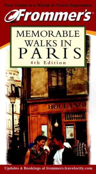 Frommer's Memorable Walks in Paris cover
