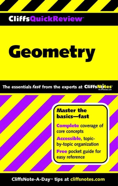 CliffsQuickReview Geometry (Cliffs Quick Review (Paperback)) cover
