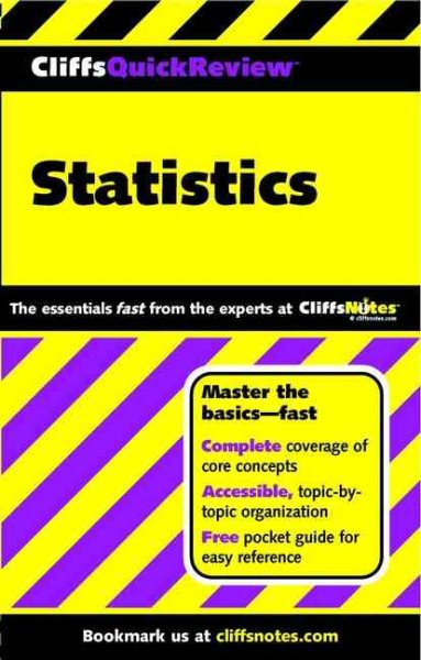 CliffsQuickReview Statistics cover