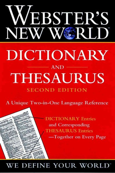 Webster's New World Dictionary and Thesaurus, 2nd Edition (Paper Edition) cover