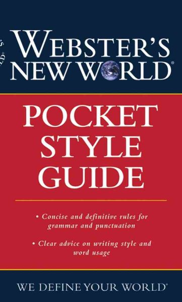 Webster's New World Pocket Style Guide Custom cover