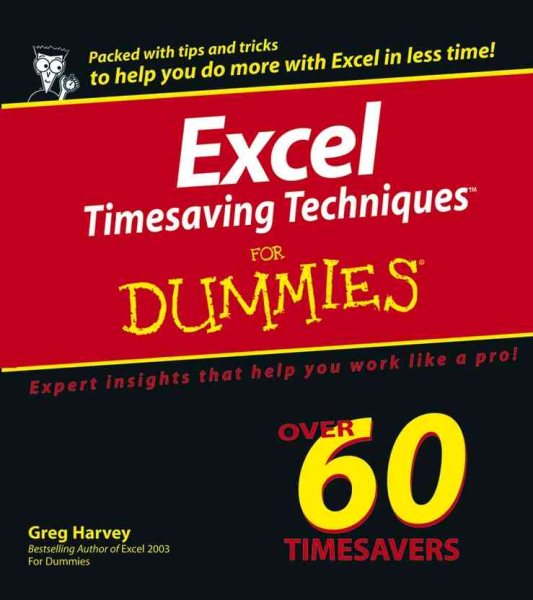 Excel Timesaving Techniques For Dummies cover