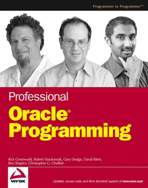 Professional Oracle Programming (Programmer to Programmer) cover