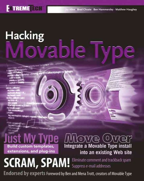 Hacking Movable Type (ExtremeTech) cover