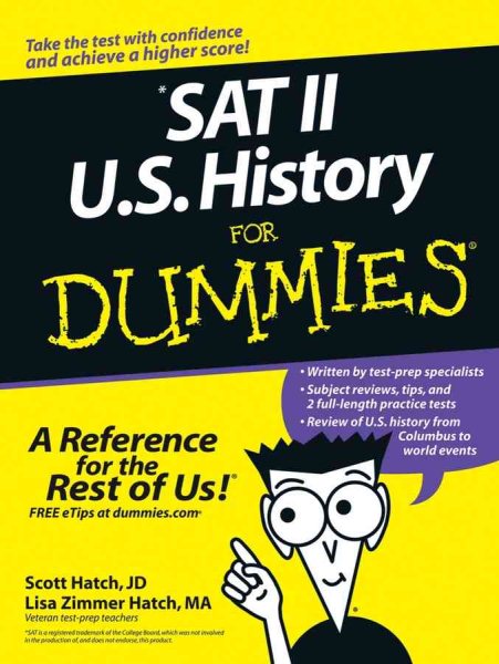 SAT II U.S. History For Dummies cover