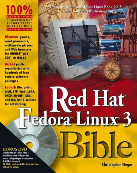 Red Hat Fedora Linux 3 Bible cover
