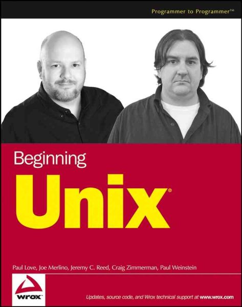 Beginning Unix cover