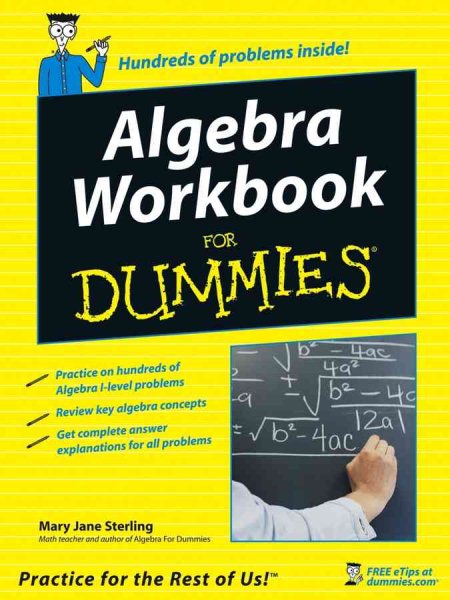 Algebra Workbook For Dummies cover