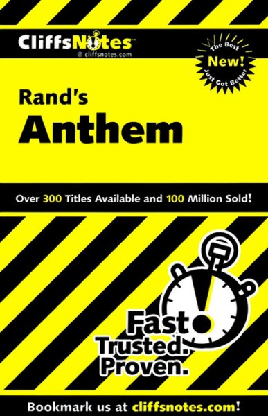 CliffsNotes on Rand's Anthem (CliffsNotes on Literature) cover