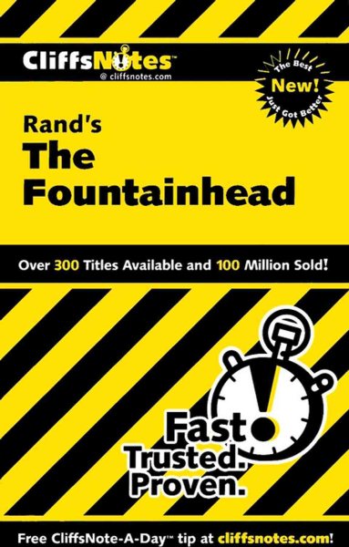 CliffsNotes on Rand's The Fountainhead (Cliffsnotes Literature Guides) cover