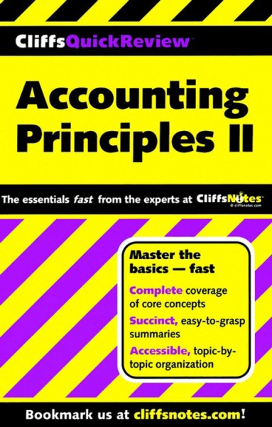 CliffsQuickReview Accounting Principles II (Cliffs Quick Review (Paperback)) cover