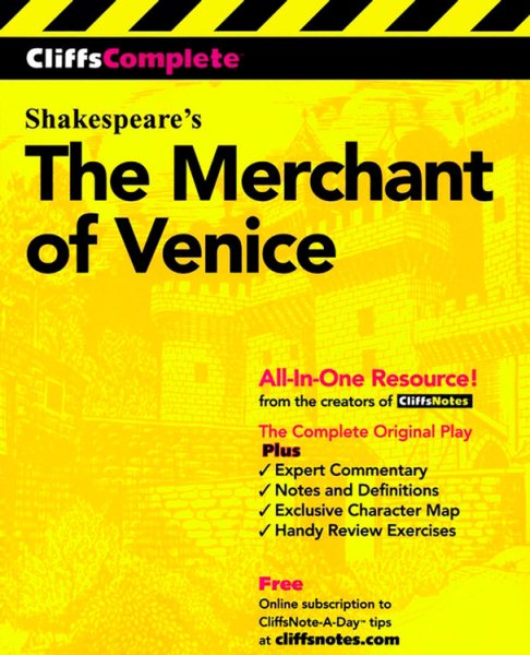 CliffsComplete The Merchant of Venice cover