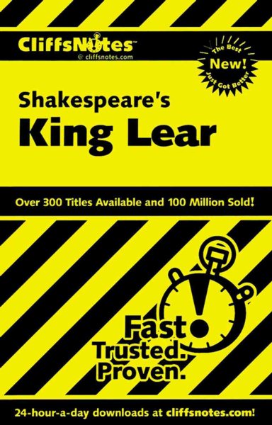 CliffsNotes on Shakespeare's King Lear (Cliffsnotes Literature Guides) cover