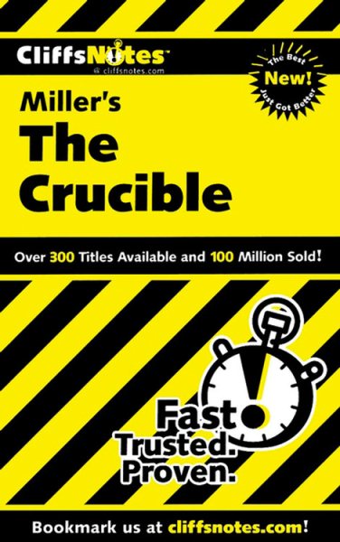 CliffsNotes on Miller's The Crucible (Cliffsnotes Literature Guides) cover