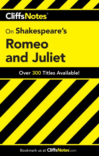 CliffsNotes on Shakespeare's Romeo and Juliet (Cliffsnotes Literature) (Cliffsnotes Literature Guides) cover