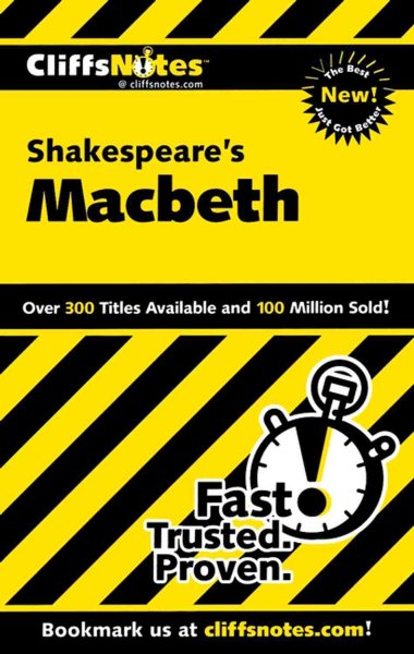 CliffsNotes on Shakespeare's Macbeth (Cliffsnotes Literature Guides) cover