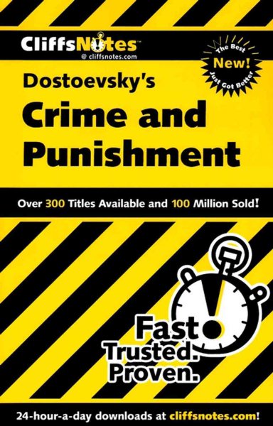 CliffsNotes on Dostoevsky's Crime and Punishment (Cliffsnotes Literature Guides) (Dummies Trade) cover