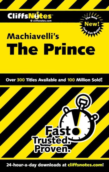 Machiavelli's The Prince (Cliffs Notes) cover