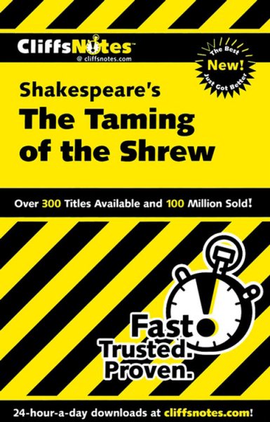 CliffsNotes on Shakespeare's The Taming of the Shrew (Cliffsnotes Literature Guides) cover