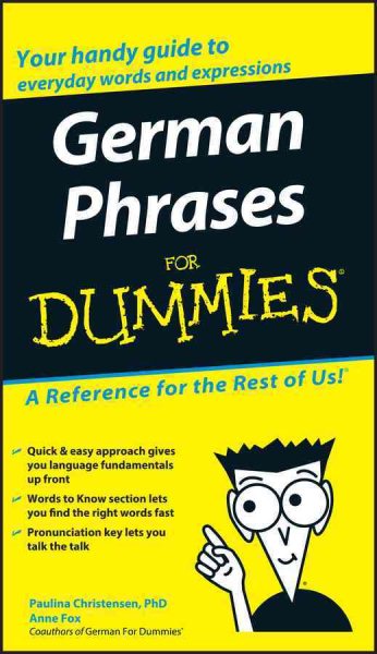 German Phrases For Dummies cover
