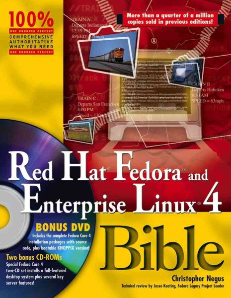 Red Hat Fedora and Enterprise Linux 4 Bible cover