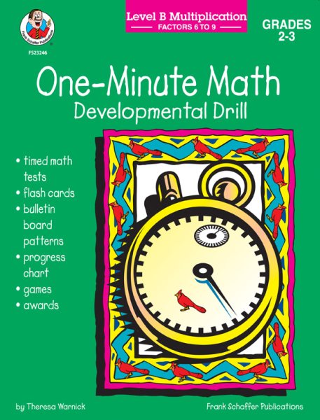 One Minute Math Level B Multiplication Factors 6 - 9 cover