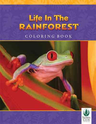 Life in the Rainforest Coloring Book cover