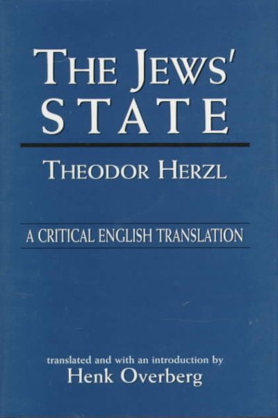 The Jews' State: A Critical English Translation cover