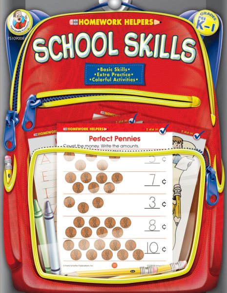 School Skills Homework Helper, Grades PreK to 1
