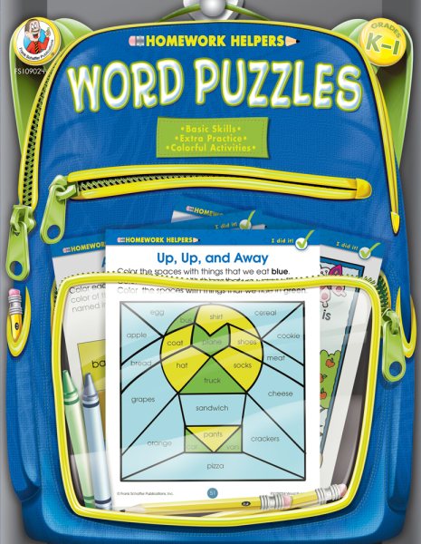 Word Puzzles Homework Helper, Grades K to 1 cover