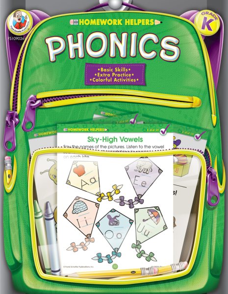 Phonics Homework Helper, Grade K cover
