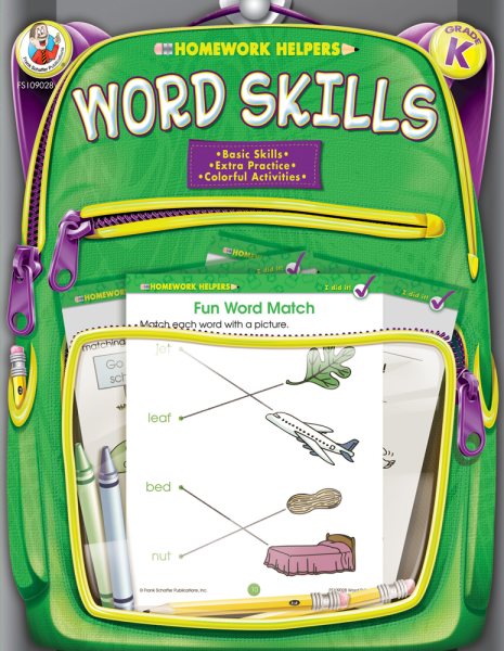 Word Skills Homework Helper, Grade K cover