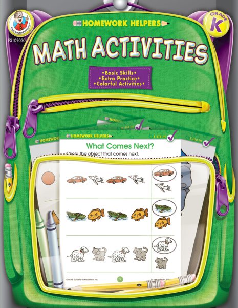 Math Activities Homework Helper, Grade K cover