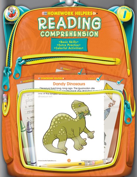 Reading Comprehension Homework Helper, Grade 1 cover