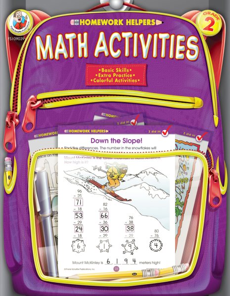 Math Activities Homework Helper, Grade 2 cover