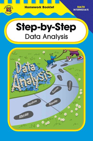 Step-By-Step Data Analysis Homework Booklet, Intermediate (Homework Booklets) cover