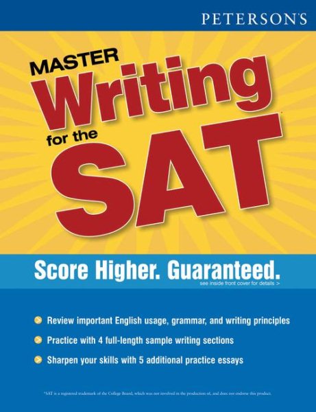 Peterson's Master Writing for the SAT cover