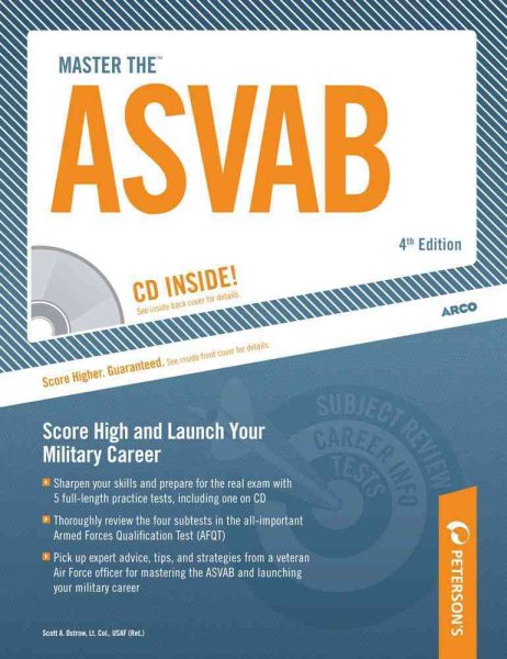 Master the ASVAB w/ CD, 4E: Armed Services Vocational Aptitude Battery (Peterson's Master the ASVAB (W/CD))