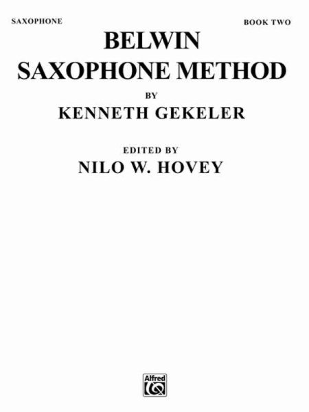 Belwin Saxophone Method, Bk 2 cover