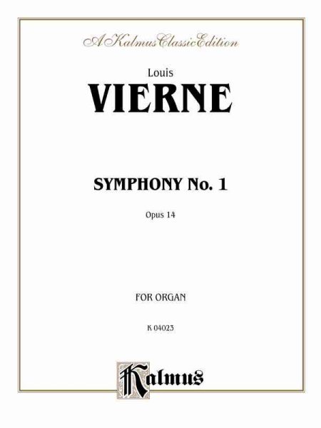 Symphony No. 1, Op. 14: Sheet (Kalmus Edition) cover