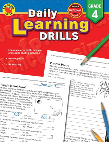 Daily Learning Drills Grade 4 cover